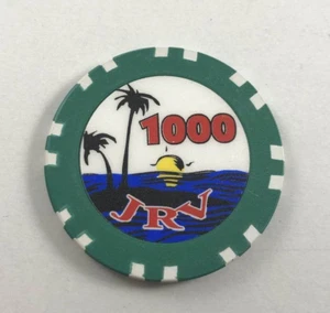 Vintage JRV 1000 Wet Chip Cruise Ship Casino Gaming Casino Chip - Picture 1 of 1