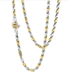 BARAKA Men's GC241001GBAU500002 Nexus Collection Gold & Diamonds Chain Necklace - Picture 1 of 1