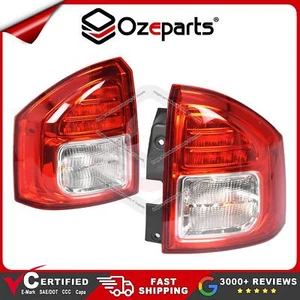 Par de luces traseras izquierda+derecha (LED rojo no tintado) para Jeep Compass MK 2012~2016 - Imagen 1 de 5