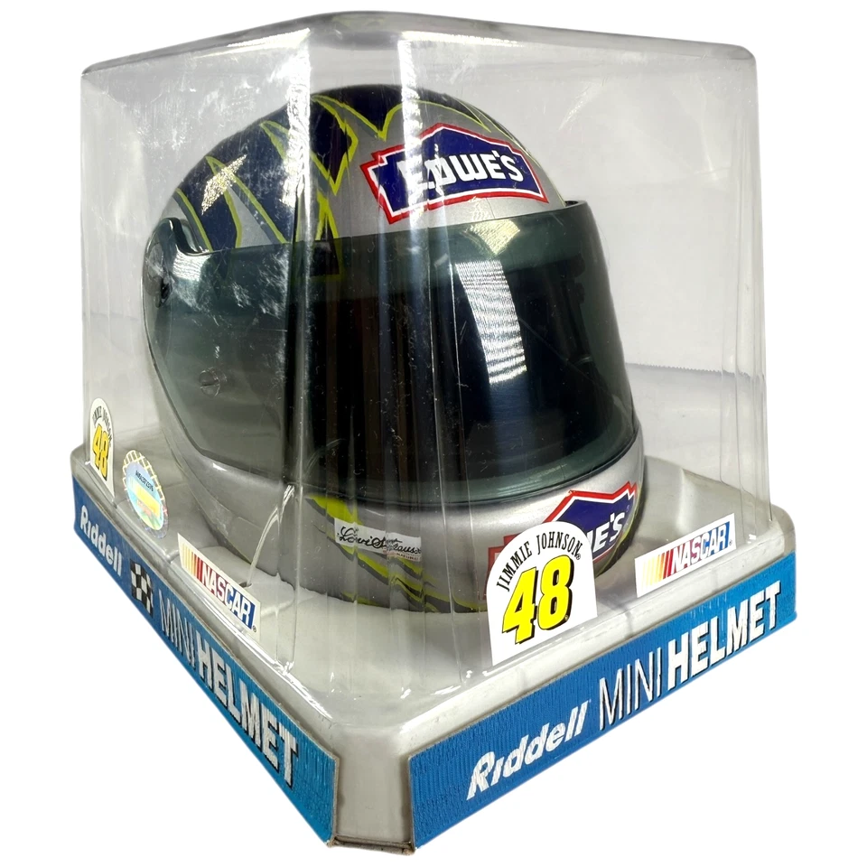 Minicasco Jimmy Johnson #48 NASCAR Lowes de Riddell - Auténtico 2007 - ¡NUEVO! Foto 1 de 4