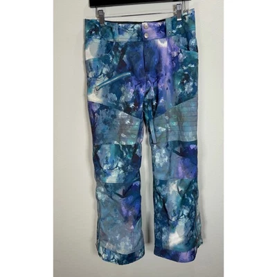 Pantalones de esquí snowboard Obermeyer niñas talla grande 14-16 estampado Jessi púrpura verde azulado Foto 1 de 4