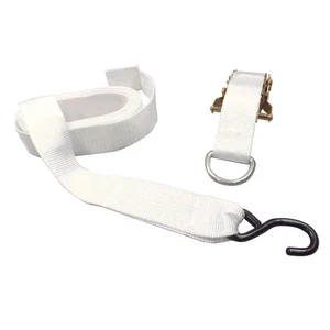 Ratchet Straps 1.5 in x 13 ft Tie Down 10 Pack White Commercial Strength Anchor - Picture 1 of 8
