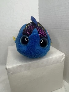 2017 TY Beanie Boos - AQUA the Blue Fish (6") NWT Retired Collection (C1) - Picture 1 of 9