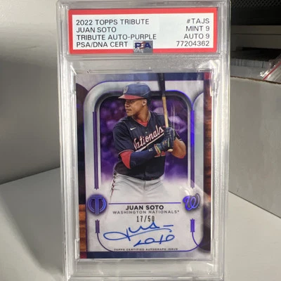 2022 Topps Tribute - Tribute Autographs #TA-JS Juan Soto (AU) /50  - Image 1 of 2