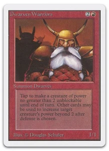 Dwarven Warriors (LP) Unlimited Edition 2ED Magic MTG - Picture 1 of 2