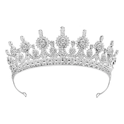  Tiara Nuziale Cerchietto Con Strass Fascia Di Per Capelli Da Sposa - Immagine 1 di 4