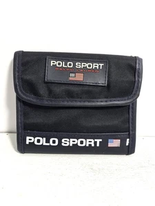NEU Polo Sport Ralph Lauren Spellout Nylon Geldbörse dreifach faltbar Vintage 90er - Bild 1 von 2