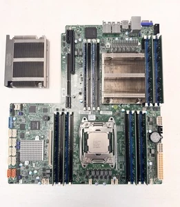 Supermicro X10DRW-i Motherboard CPU Intel Xeon E5-2630 V4 32GB RAM - Afbeelding 1 van 8