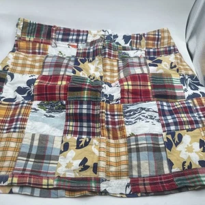 Tailor New York Madras Patchwork Plaid Mini Skirt Size 8 New NWOT Colorful - Picture 1 of 9