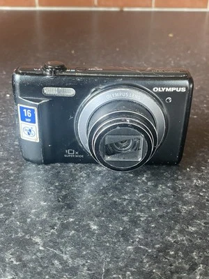 Olympus Digital Camera VR-350 16.0MP Black Tested - READ FULLY 2 new batteries  - Image 1 of 4