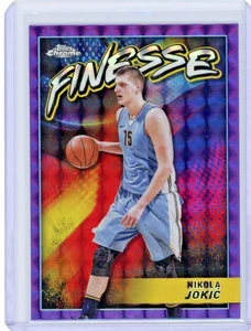 2023-24 Topps Chrome Nikola Jokic Finesse Purple Geometric - Picture 1 of 2