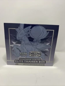Chilling Reign Pokemon Center ETB Ice Rider Calyrex Elite Trainer Box Sealed - Picture 1 of 5