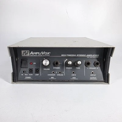 Amplificador estéreo multimedia AmpliVox Portable Sound Systems S-802 - sin probar Foto 1 de 4