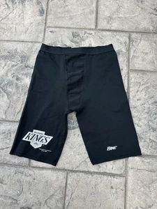 VTG 1990 LA Kings BIKE Athletic Compression Shorts Cycling Black Size M Stretch - Picture 1 of 5