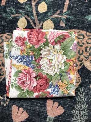 Ralph Lauren Melissa Blanco Floral Southampton Casa de Playa Sábana Plana King  Foto 1 de 4