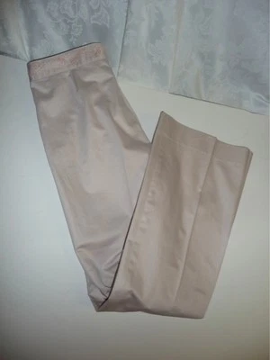 Rebecca Taylor Pale Neutral Blush Pink Beaded Waist Dress Pants - 8 - EUC - Image 1 of 4