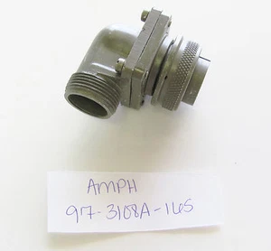 Amphenol 97-3108A-16S, Solid Right Angle Plug, 16S Shell, 973108A-16S, NOS - Picture 1 of 1