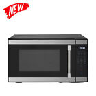 1.1 Cu Ft Countertop Microwave Oven Stainless Steel LED Display Modern Kitchen