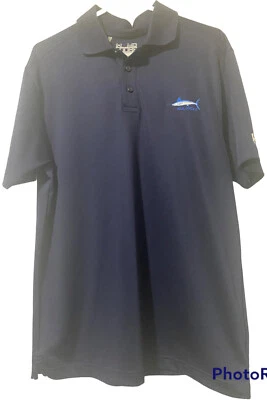 Under Armour Polo Golf M.R Ducks Men's Shirt Sz Medium Loose Fit Blue Swordfish - Image 1 of 4
