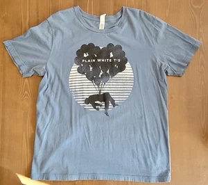 Plain White T's Balloon Man 2013 Tour Shirt Canvas Plain White T's Graphic Tee - Picture 1 of 9