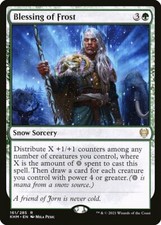 FOIL Blessing of Frost | MtG Magic Kaldheim | English | NM