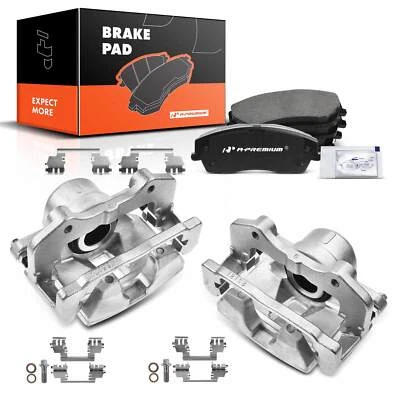 A-Premium Front Brake Calipers & Ceramic Brake Pad for Chrysler 300 Dodge Magnum - Image 1 of 4
