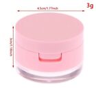 With Sieve Mirror Loose Powder Container Plastic Makeup Container  Travel
