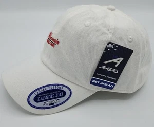 AHEAD Wisconsin Badgers Strapback White Hat NEW - Picture 1 of 3