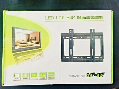 TV Wall Bracket 14 to 42 Inch LCD LED PLASMA Flat Panel Adjustable TV Rack       - Image 1 of 4