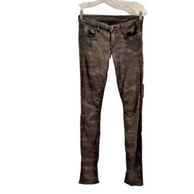 Jeans skinny camuflado Helmut Lang tamanho 26 militar Y2K exército EUA designer modal grunge - Imagem 1 de 4