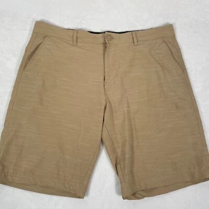 Ocean Pacific Shorts Mens 38 OPFlex 4 Way Stretch Shorts Tan Beige Pocket Chino - Picture 1 of 7