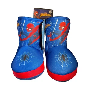Marvel kleine Jungen Spider-Man Slipper Booties mit Verschluss Neu mit Etikett Größe 7/8 - Bild 1 von 6