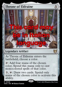 MTG THRONE OF ELDRAINE 28 EXC - IL TRONO DI ELDRAINE - WOC IT - MAGIC - Bild 1 von 1