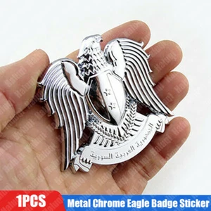 3D Metal Chrome Eagle Badge Car Auto Trunk Rear Emblem Decal Sticker - Picture 1 of 11