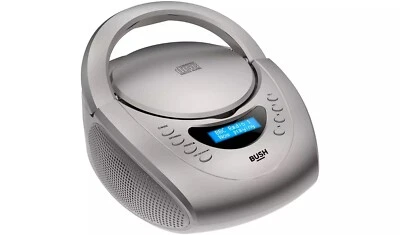 Bush Carnaby DAB+/FM Boombox with CD Player + Headphone Out - Silver (NEW) - Image 1 of 4