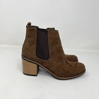 Белые Mountain судьбы коричневый блок Chelsea повседневные ботинки женский размер 7 - Изображение 1 из 4