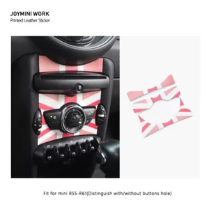 PU Cigarette Console Panel Lighter Cover Trim Sticker for MINI COOPER R55-R61 H - Picture 1 of 8