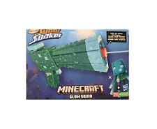 NERF Super Soaker Minecraft Glow Squid Water Blaster Toy Gun Minecraft Edition