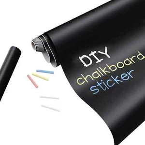 Chalkboard Wallpaper Stick and Peel Customizable Paint Self-Adhesive Removabl... - Picture 1 of 8