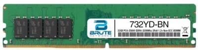732YD - Dell Compatible 32GB PC4-25600 DDR4-3200Mhz 2Rx8 1.2v Non-ECC UDIMM - Image 1 of 3