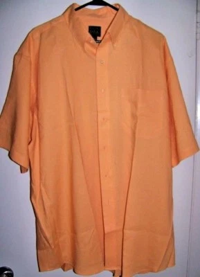 Jos A Bank Travelers Collection Men's 100% Linen Button Down Shirt Orange XL - Image 1 of 4