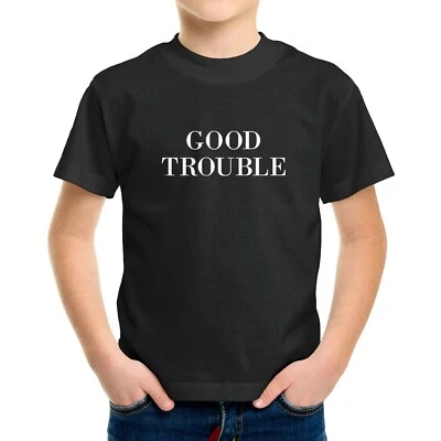 Camiseta infantil Good Trouble infantil bebê bodysuit chuveiro presente estampa - Imagem 1 de 4