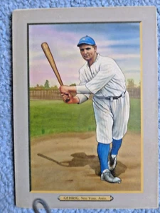 Helmar 2021 Lou Gehrig Baseball Karten Neuwertig dick und 5 1/2" x 8" Handkunst - Bild 1 von 4