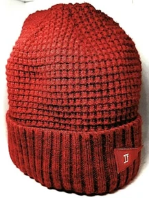 Beanie Hurley Burgundy Red Crochet Skull Cap Size M L Hipster Surfer Skater  - Picture 1 of 10