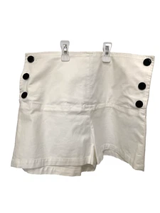 See by Chloe White Cotton Snap Front Shorts Size 27 - Picture 1 of 13