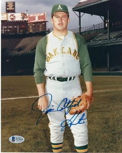 Jim Catfish Hunter Oakland A's Signed 8x10 Photo Beckett - Picture 1 of 1