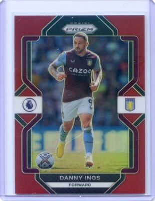 2022-23 Panini Prizm EPL Soccer DANNY INGS #283 RED PRIZM /149 ASTON VILLA - Image 1 of 2
