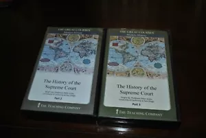 GREAT COURSES MODERN History of Supreme Court Part 2.& 3 12 Audio CD 2 Guidebook - Foto 1 di 2