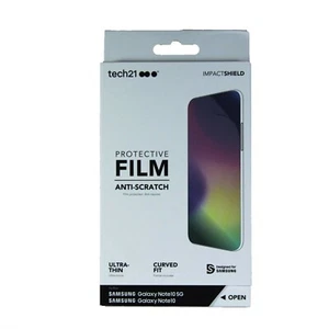TECH21 IMPACT SHIELD ANTI SCRATCH FOR GALAXY NOTE 10 5G BULLET SHIELD T21-7812 - Picture 1 of 2