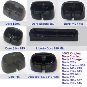 Cargador de base Doro 100 % original para 615,715,520X,631, 632,510,820,840,740 - Imagen 1 de 23